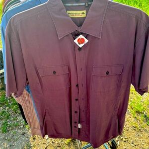 PolarBear Purple Button-Up Shirt